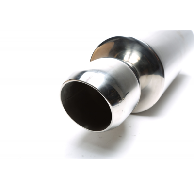 Silenciador trasero deportivo TA Technix acero inoxidable universal 110mm ovalado / biselado  acero inoxidable pulido Uso univer