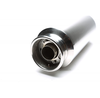 Silenciador trasero deportivo TA Technix inox universal 115 / 45mm redondo / embridado / silenciador en tubo de escape  acero in