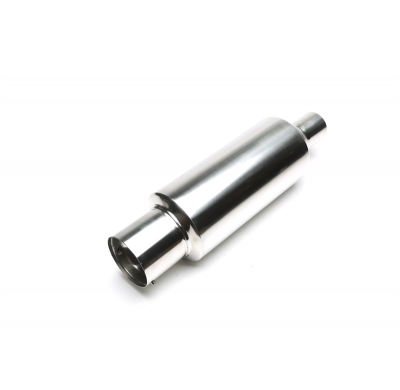 Escape trasero sport TA Technix inox universal 100 / 50mm redondo / afilado  acero inoxidable muy pulido Universalmente util