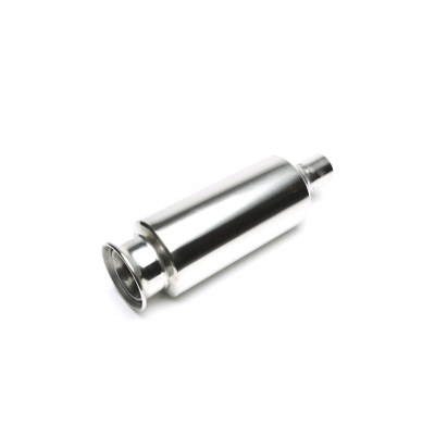 Silenciador trasero TA Technix inox sport universal 125 / 95mm redondo / embridado  acero inoxidable pulido Universalmente utili