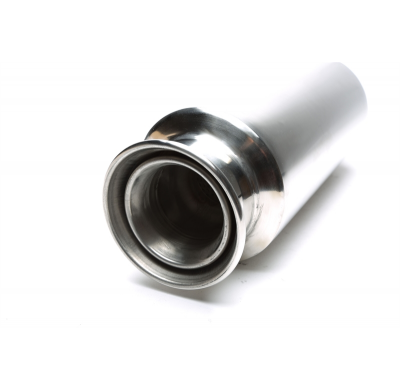 Silenciador trasero TA Technix inox sport universal 125 / 95mm redondo / embridado  acero inoxidable pulido Universalmente utili