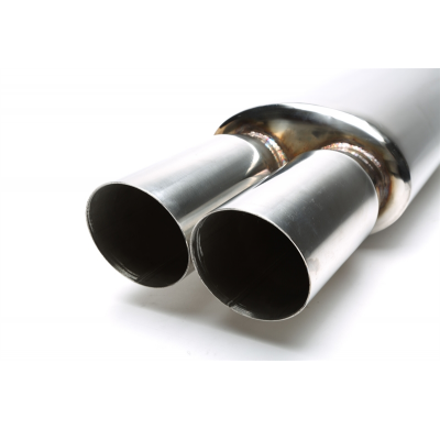 Silenciador trasero deportivo TA Technix acero inoxidable universal 2 x 88 x 90 mm ovalado / afilado / biselado  acero inoxidabl