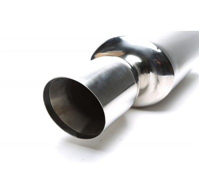 Escape trasero TA Technix inox sport universal 115mm redondo / afilado / biselado  acero inoxidable muy pulido Universalment