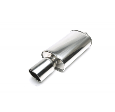 Escape trasero TA Technix inox sport universal 115mm redondo / embridado / biselado  acero inoxidable pulido Universalmente