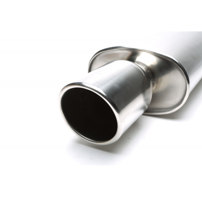 Escape trasero TA Technix inox sport universal 115mm redondo / embridado / biselado  acero inoxidable pulido Universalmente