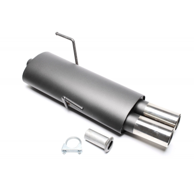 Escape trasero deportivo TA Technix Tubo de escape: 2x76mm redondo + embridado con homologación CE e1-0310718  Valido para: