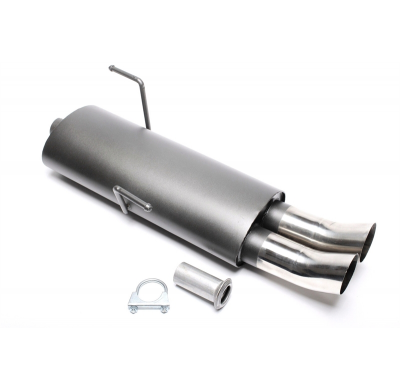 Escape trasero deportivo TA Technix Tubo de escape: 2x76mm DTM con homologación CE e1-0310718  Valido para: Peugeot 206 Hatc