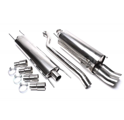 Sistema de acero inoxidable TA Technix Tubo de escape: 2x76 mm DTM con aprobación CE e1-0311002  Valido para: Opel Astra G-CC, T
