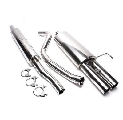 Sistema de acero inoxidable TA Technix Tubo de escape: 2 x 76 mm redondo + embridado  Valido para: Audi 80 Sedan, -Avant, Tipo B