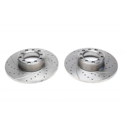 Juego De Discos De Freno Deportivos Ta Technix Eje Delantero Perforado + Ranurado#número De Comparación Zoem: 1234210012, 115421