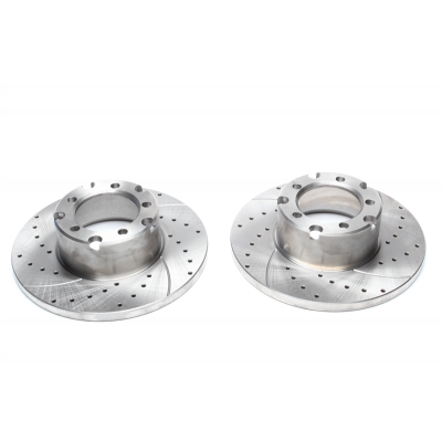 Juego De Discos De Freno Deportivos Ta Technix Eje Delantero Perforado + Ranurado Oem-Número De Comparación: 6014200072, 6014215