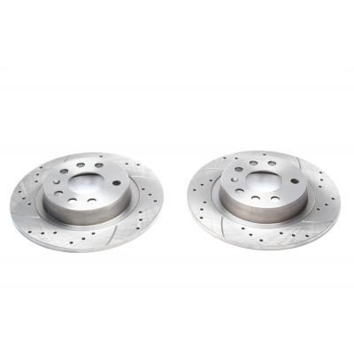 Juego de discos de freno deportivos TA Technix eje trasero perforado + ranurado#Número de comparación ZOEM: 93184247, 569122  Va