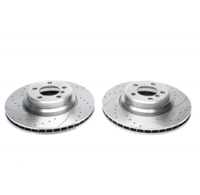 Juego de discos de freno TA Technix Sport eje delantero perforado + ranurado + ventilado internamente OEM-Vergleichsnummer: 3411