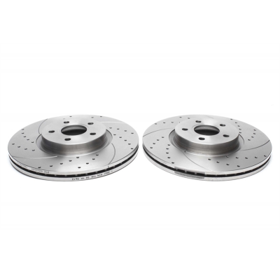 Juego de discos de freno deportivo TA Technix eje delantero perforado + ranurado + ventilado internamente#Número de comparación
