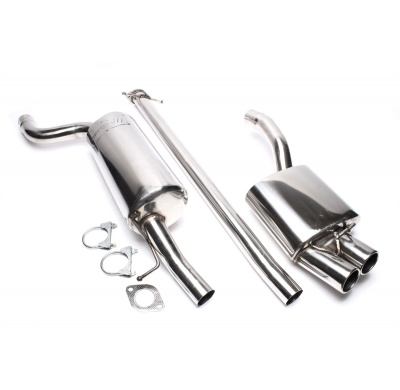 Sistema de acero inoxidable TA Technix Tubo de escape: 2x76 mm redondo + embridado con homologación CE e24-032496  Valido para F