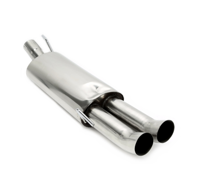 Silenciador trasero TA Technix 2x76 mm DTM redondo acero inoxidable del sistema de acero inoxidable EVOG3A-xx  apto para: VW Gol