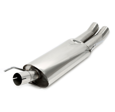 Silenciador trasero TA Technix 2x76 mm DTM redondo acero inoxidable del sistema de acero inoxidable EVOG3A-xx  apto para: VW Gol