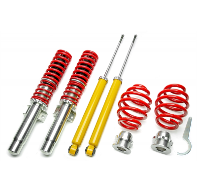 Suspensión Coilover Ta Technix El Elemento De Ajuste Se Asienta Sobre El Resorte  Valido Para:: Bmw Serie 3 Sedán, Tipo E46 Excl