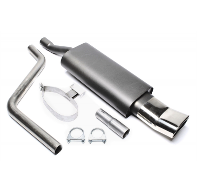 Silenciador trasero deportivo TA Technix Tubo de escape: 70x140 mm DTM con homologación CE e1-0210134  Valido para: VW Polo, Typ