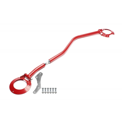 Refuerzo suspension delantera de acero TA Technix Color: rojo (recubrimiento de polvo) Longitud ajustable mediante rosca