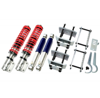 Suspensión Coilover Ajustable De Dureza Ta Technix - Versión Profunda Incl. Cojinetes De Columna Reforzados Para El Eje Delanter