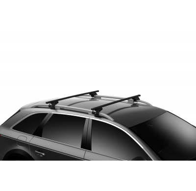 Barras Thule SquareBar -Pies-kit BMW X1 (E84) 5-Puertas SUV 09-15 Railing integrado
