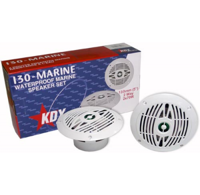 Kit Altavoces Marinos 130 Marine 5" 2 Vias 70 W , Nautica .