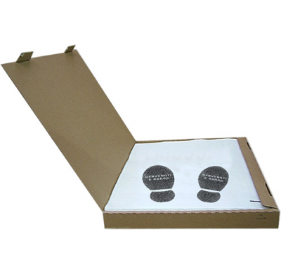 Caja 500 Alfombrillas De Papel, 45 X 55 Cm. Papel Gofrado Resistente a La Abrasion Y Absorcion De Liquidos (Agua, Aceite) Y  Gra