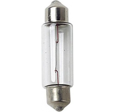 Blister 58110 De 2 Lamparas Economicas, Plafonier C5w, 11x38, 12 V. 5 W. Valido Para Matricula Y Luz Auxiliar .