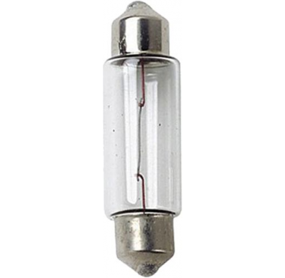 Blister 58111 De 2 Lamparas Economicas Plafonier C10w, 11x38, 12v. 10w. Valido Para Matricula Y Luz Auxiliar .