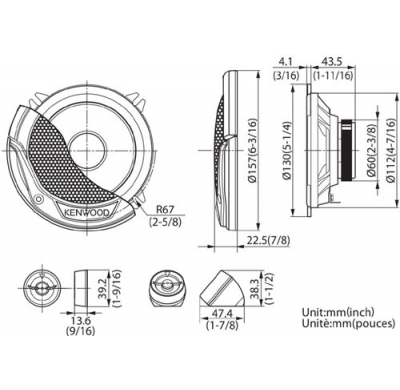 Kit Altavoces Kenwood Kfc E 130p