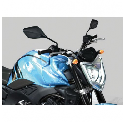 Blister Con 2 Espejos Retrovisores Para Moto Homologados , Space , Rosca 10 Mm , Ajustables , 90080