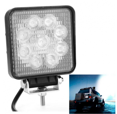 Foco Cuadrado Led De Trabajo Para Vehiculos Industriales 60º , 12 > 24 V , Nautica , Tipo 76.5465