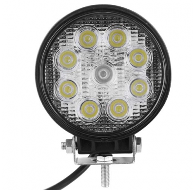 Foco Redondo Led De Trabajo Para Vehiculos Industriales 60º , 12 > 24 V , Nautica , 11.5cm Diametro , 3.5 Cm Profundo .