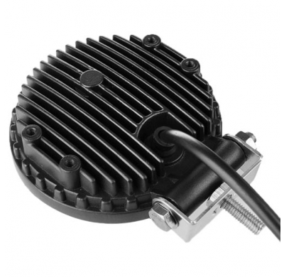 Foco Redondo Led De Trabajo Para Vehiculos Industriales 60º , 12 > 24 V , Nautica , 11.5cm Diametro , 3.5 Cm Profundo .