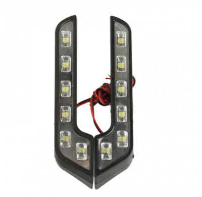 Kit Pilotos Luz De Dia Universal, 6 Leds, Blanco, 183 X 40 X 22mm