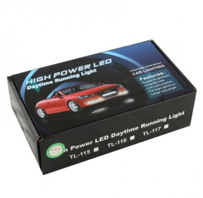 Kit Pilotos Luz De Dia Universal, 6 Leds, Blanco, 183 X 40 X 22mm