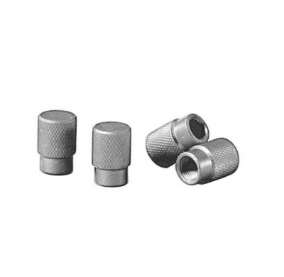 Kit 4 Tapones 02500 En Aluminio Round Para Valvula De Neumaticos