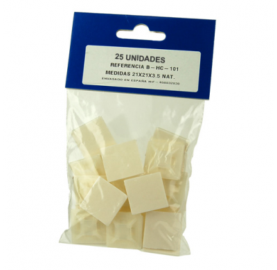 Bolsa 25 Bases De Fijacion Adhesiva Para Bridas .