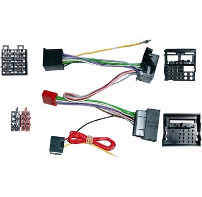 Conector Doble  Iso Varios 2003 >, Parrot  ; 15 Pines : Bmw , Opel , Seat ; 16 Pines : Vw, Skoda , Audi .