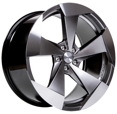 Llanta Tomason Tn15 8,5jx19 Hyperblack Polished 5x120 Et-35  72,6