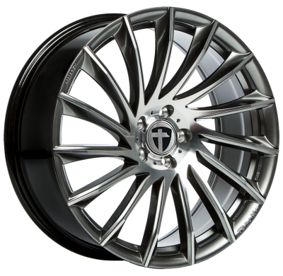 Llanta Tomason Tn16 8,0jx18 Dark Hyperblack Polished 5x100 Et-35  63,4