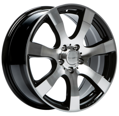 Llanta Tomason Tn3f 6,5jx16 Black Polished 5x120 Et-50  65,1