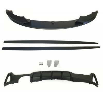 Kit De Spoiler Delantero Y Disfusor Trasero Bmw F32 F33 Pack-M