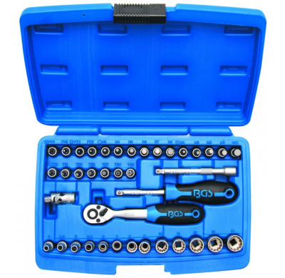 Juego De Llaves De Vaso "Gear Lock" 1/4" - 39 Piezas