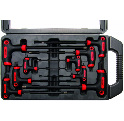 Juego De Llaves Con Mango En T Para Tornillos Hexagonales - 9 Piezas