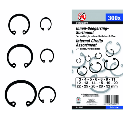 Anillos Interiores 3-32mm - 300 Piezas