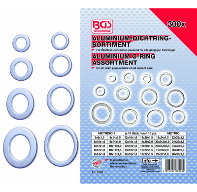 Arandelas De Aluminio - 300 Piezas