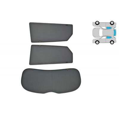 Parasoles / Cortinillas Magneticas  Mitsubishi Lancer (Cy0) 2007-2017 4-Ptas Sedan Trokot Premium - Set