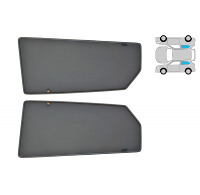 Parasoles / Cortinillas Mitsubishi Pajero Iv 2007-   3-Ptas Hatchback Trokot Regular - Ventanillas Traseras De Esquina